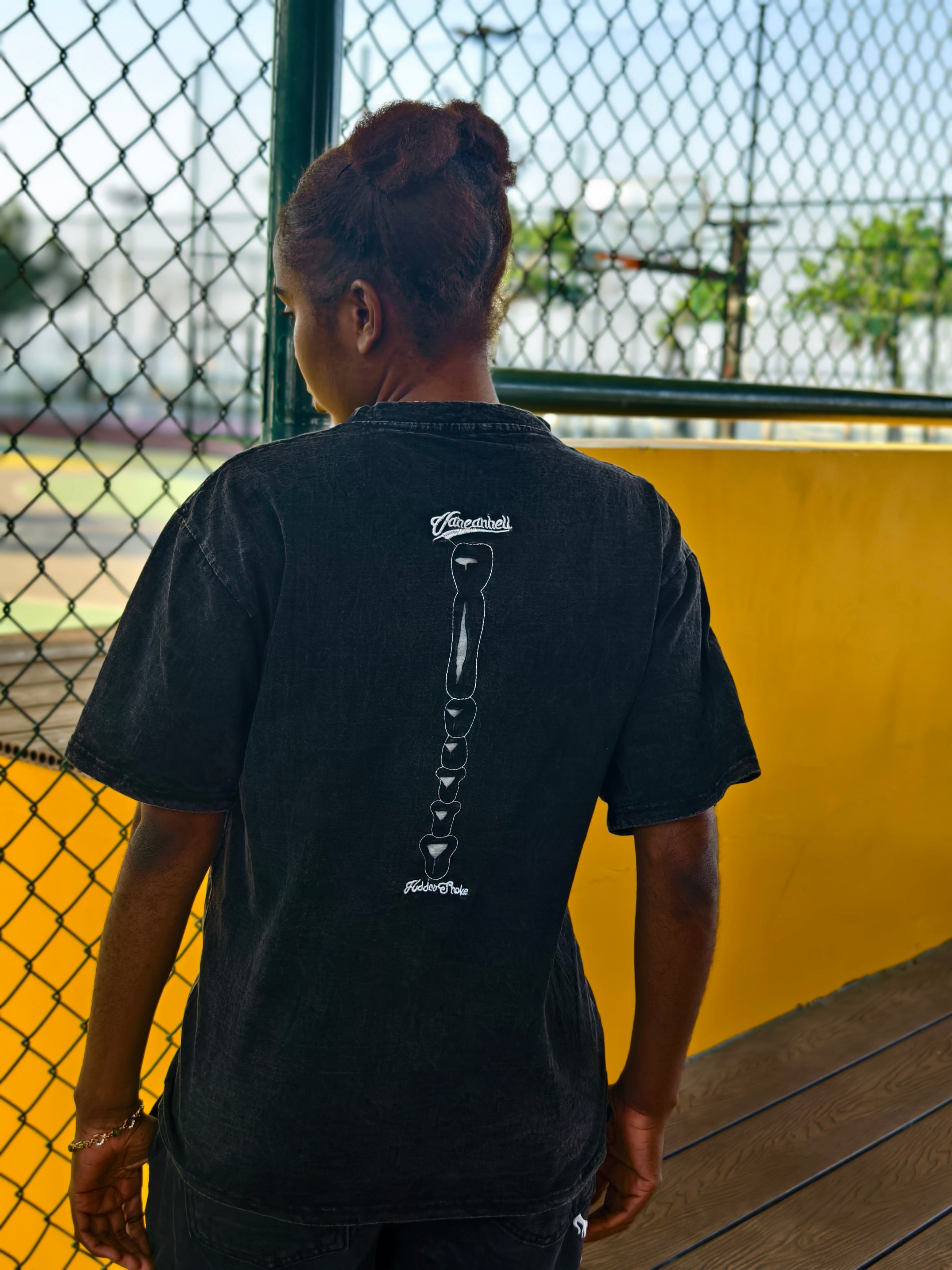 OHFRU Skull And Bone Mark Patterns Shirt