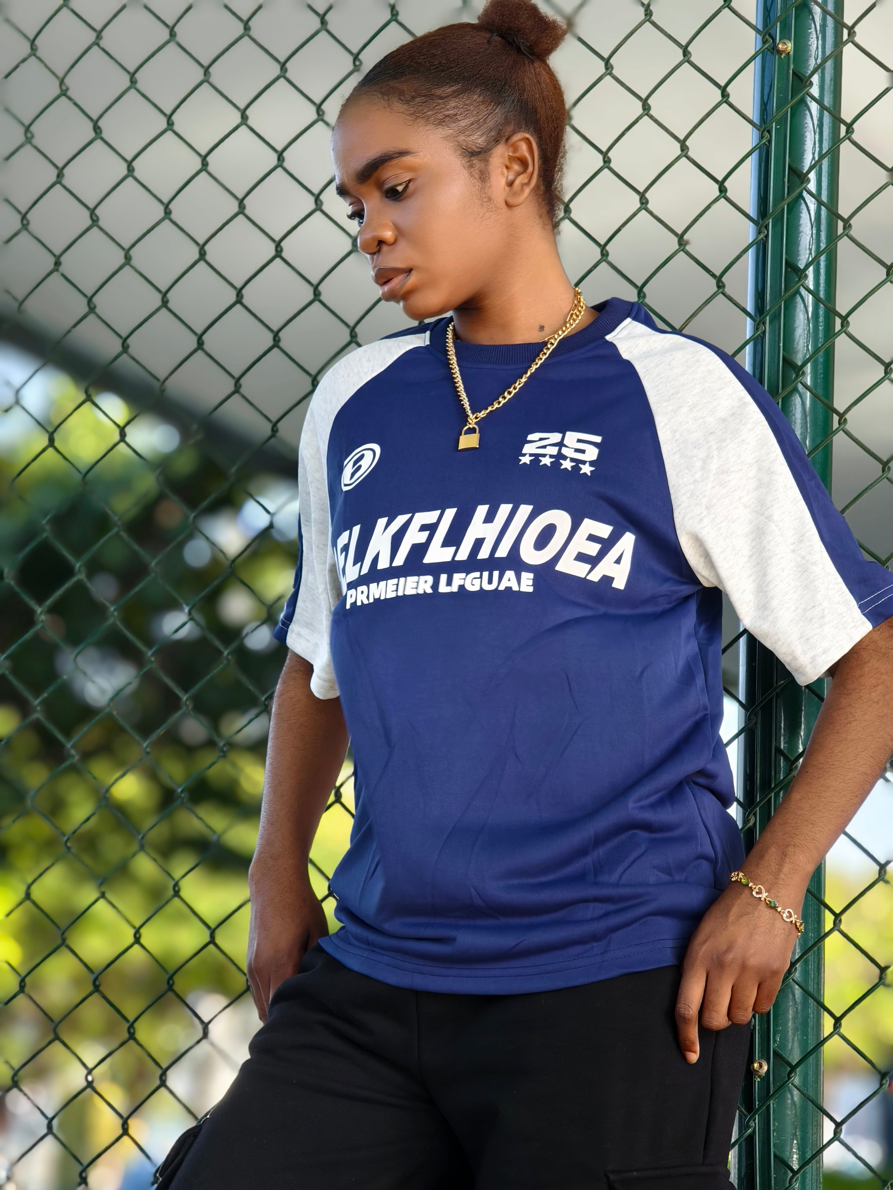 OHFRU Two-color Patchwork Inserted Short Sleeve